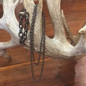 Park Lane gunmetal necklace and bracelet